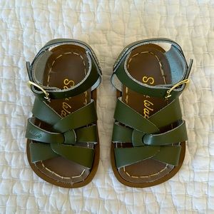 Salt-Water Original - Baby Sandal, Olive Color, Size 3 NWOT, never worn.